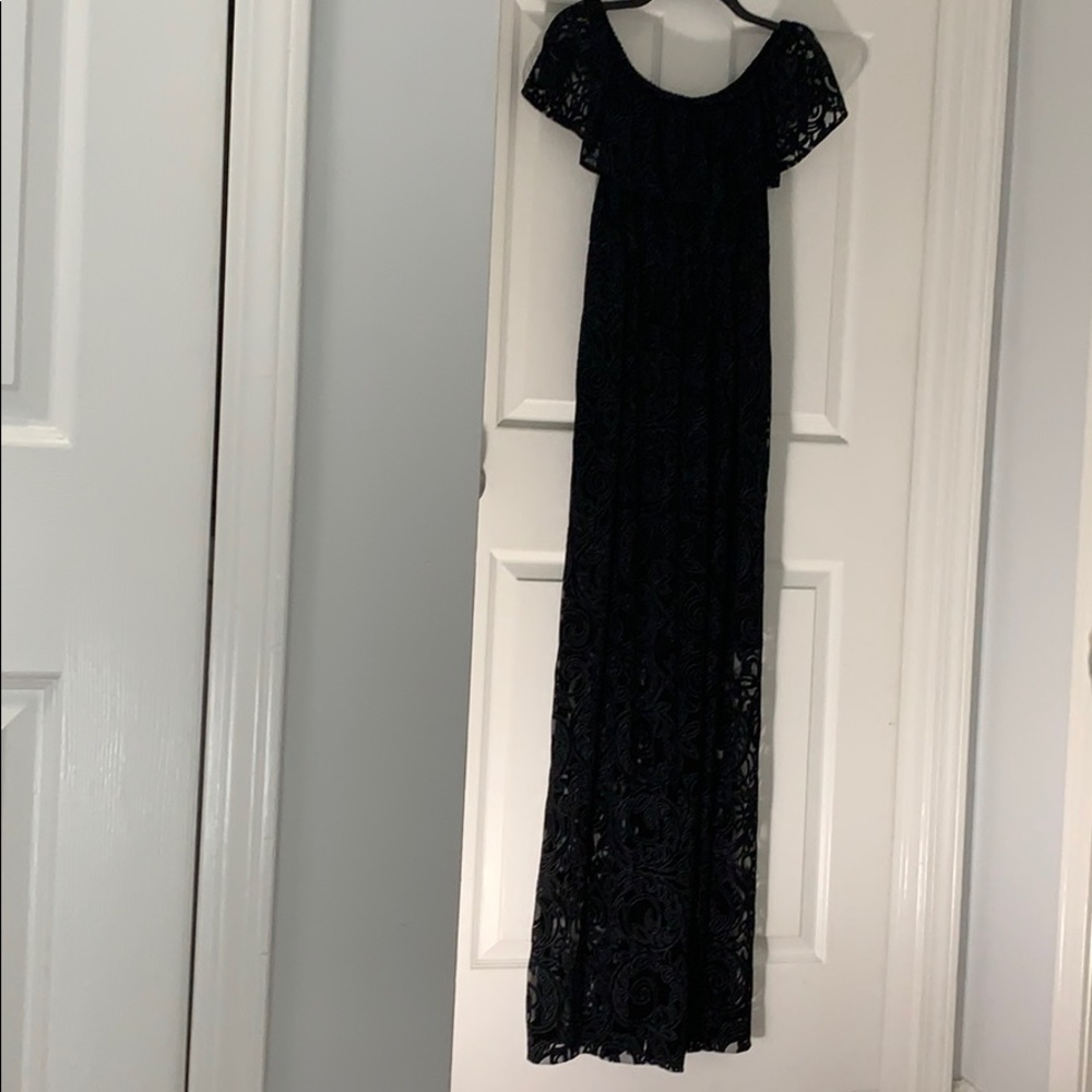 Black off shoulder dress